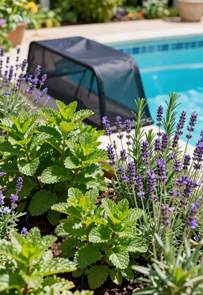 10 Automatic Pool Safety Cover Compatible Designs Eco Friendly Garden Inspirations 6. Aromatic Herb Borders 0