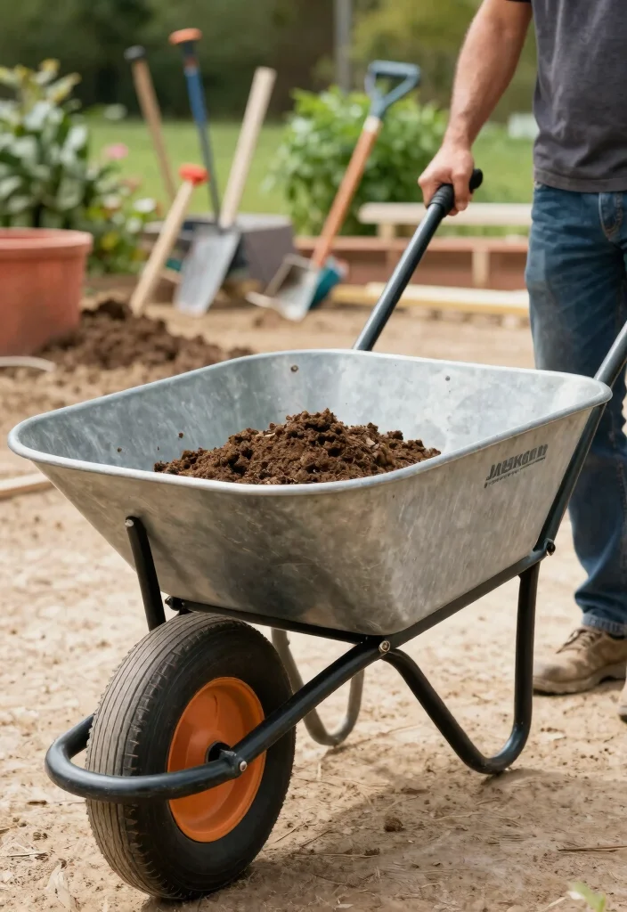 10 Best Heavy Duty Wheelbarrow Options for Construction 1. Jackson Professional Tools 6 Cubic Foot Steel Wheelbarrow 0