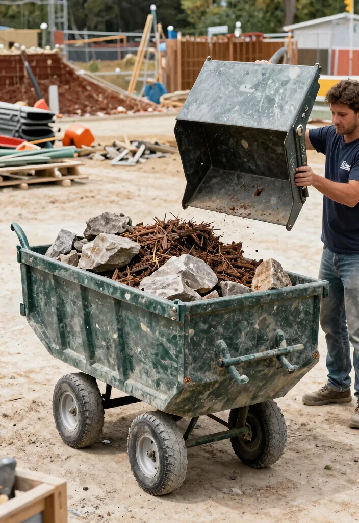 10 Best Heavy Duty Wheelbarrow Options for Construction 4. Gorilla Carts Heavy Duty Poly Garden Dump Cart 0