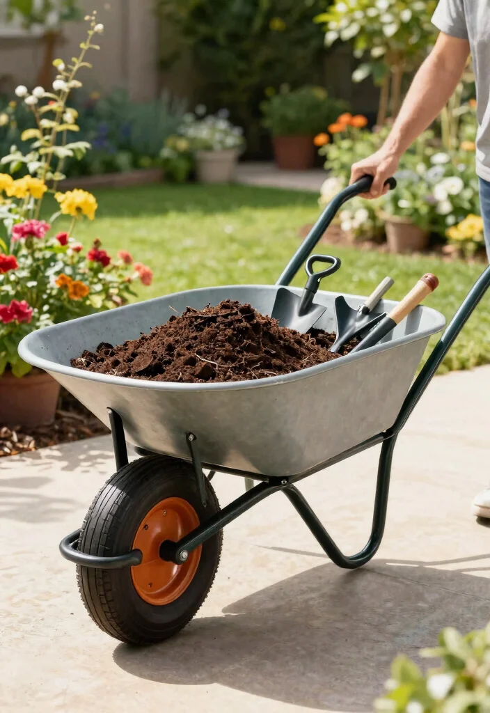 10 Best Heavy Duty Wheelbarrow Options for Construction 5. Marathon Dual Wheel Residential Wheelbarrow 0