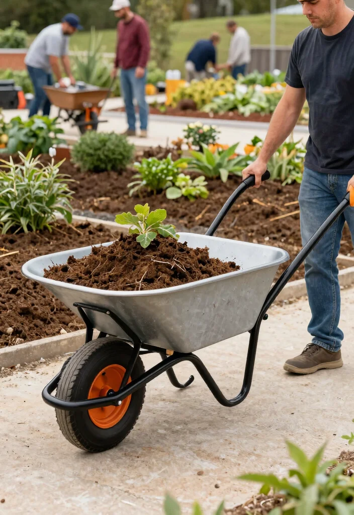 10 Best Heavy Duty Wheelbarrow Options for Construction 9. Landworks Electric Wheelbarrow 0