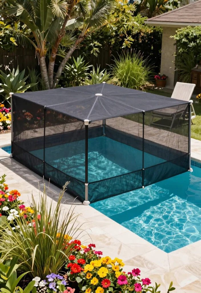 10 Best In Ground Pool Cover Ideas Safety First 2. Stylish Mesh Safety Covers 0