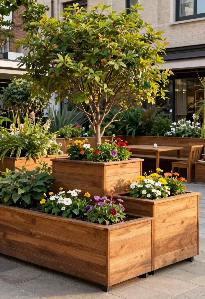 10 Best Large Planter Pot Ideas for Trees and Shrubs 4. Elevated Wooden Planter Boxes 0