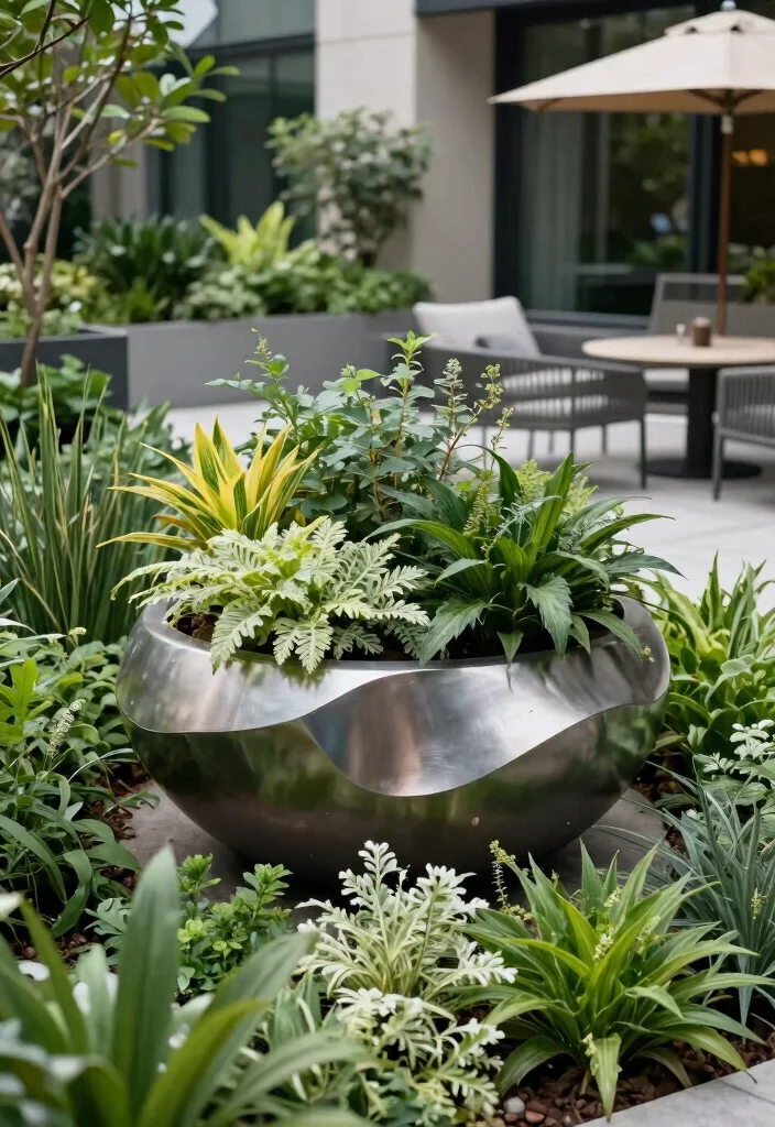 10 Best Large Planter Pot Ideas for Trees and Shrubs 5. Artistic Sculptural Planters 0