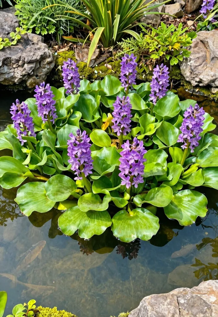 10 Best Plants for Garden Pond Ecosystems No Green Water 4. Water Hyacinth Eichhornia crassipes 0