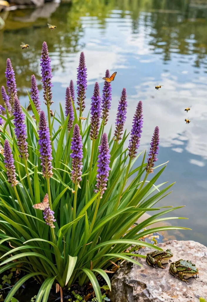 10 Best Plants for Garden Pond Ecosystems No Green Water 8. Pickerel Rush Pontederia cordata 0