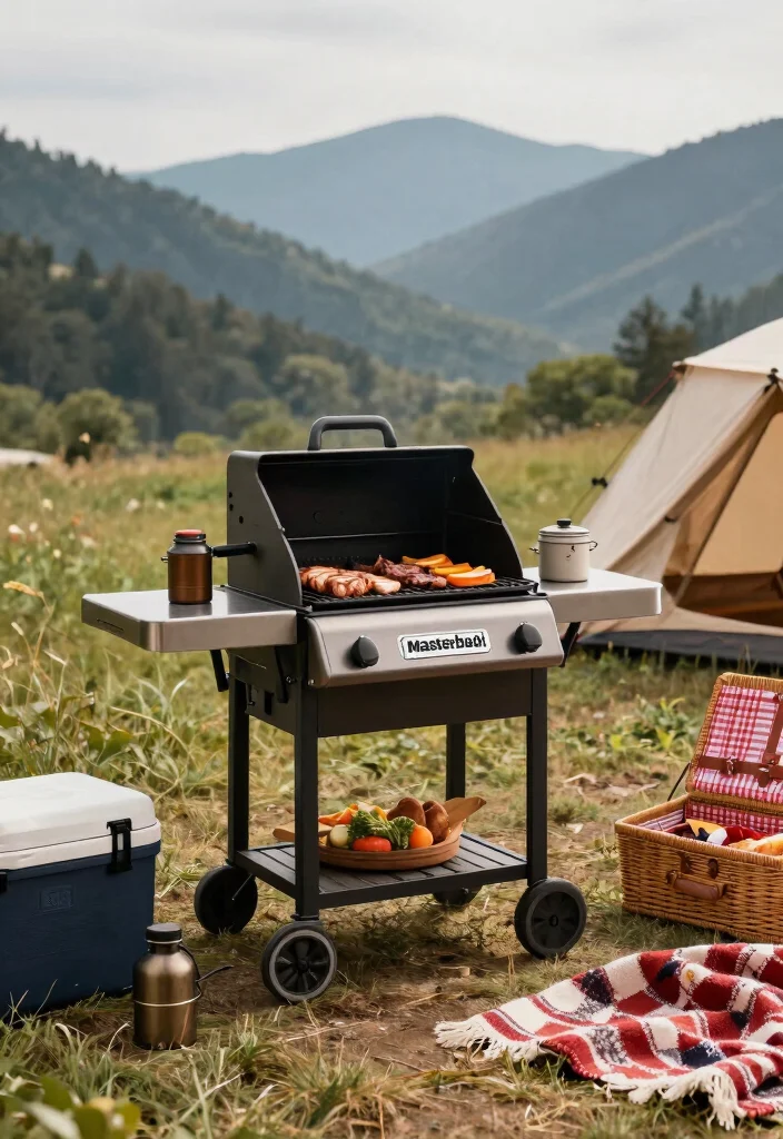 10 Best Tabletop Pellet Grill Options for Camping Trips 7. Masterbuilt Portable Pellet Grill 0