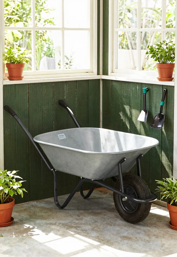10 Best Wheelbarrow Models for Heavy Duty Yard Work 9. The SereneLife Collapsible Wheelbarrow Space Saving Solution 0