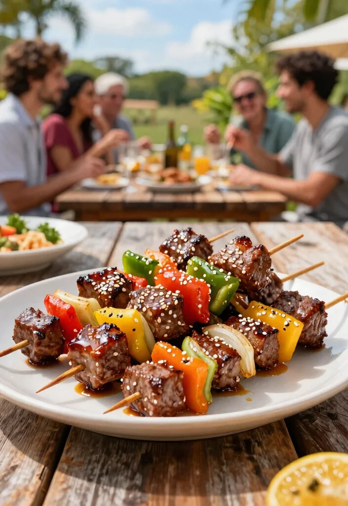 11 Best Beef on Pellet Grill Recipes Melt in Your Mouth 2. Teriyaki Beef Skewers 0