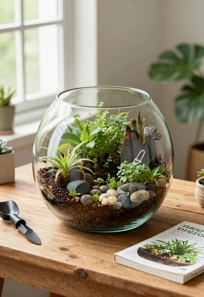 11 Best Large Indoor Planter Ideas to Make a Statement 8. Glass Terrariums 0