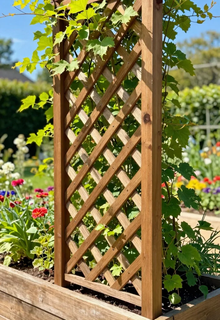 11 Best Raised Garden Bed Shade Ideas for Hot Summers 1. Lattice Shade Structures 0