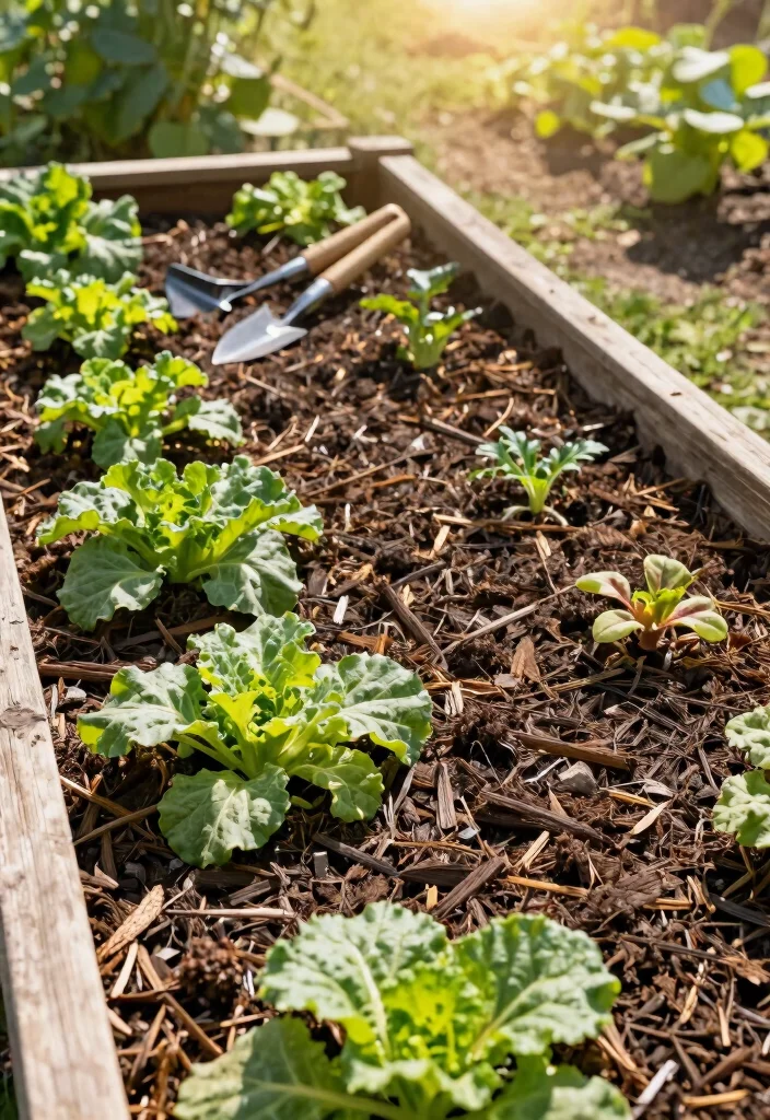 11 Best Raised Garden Bed Shade Ideas for Hot Summers 10. Shade Responsive Mulch 0