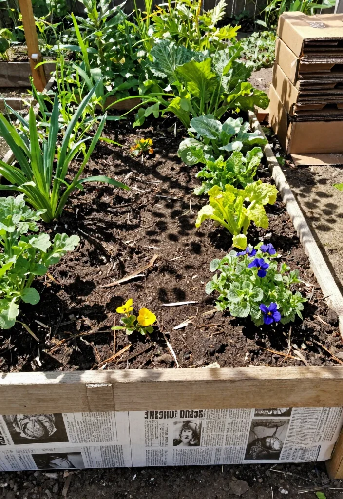 11 Cheap Raised Garden Bed Filler Ideas Save Money on Soil 3. Cardboard and Newspaper 0