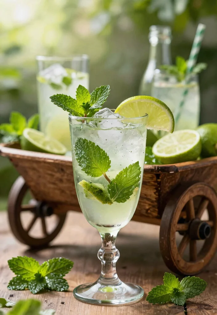 11 Clever Drinks in Wheelbarrow Party Ideas Rustic Bar 1. Mojito Madness 0