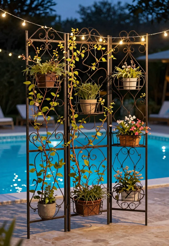 11 Clever Pool Equipment Cover Ideas Hide the Mess 3. Decorative Screens 0