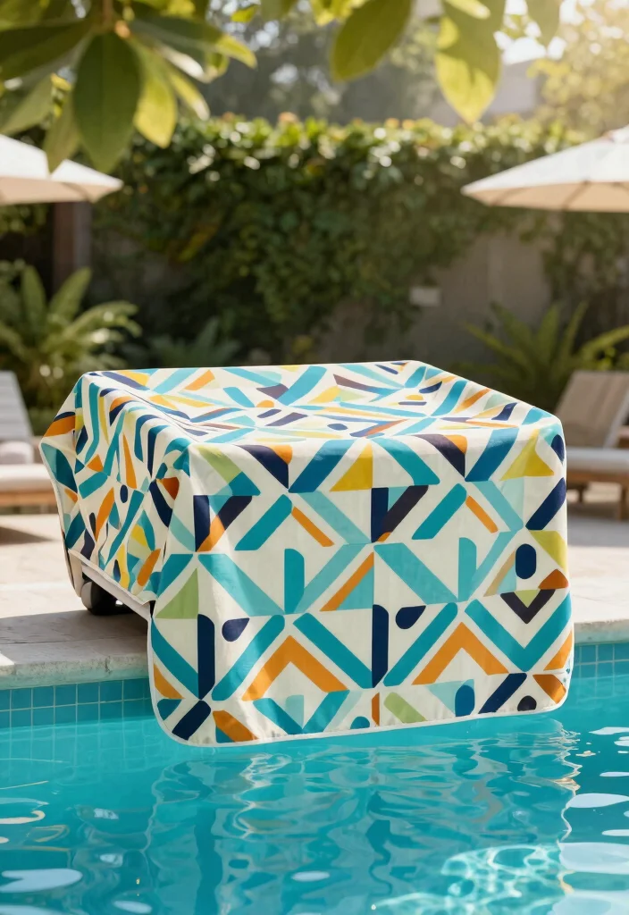 11 Clever Pool Equipment Cover Ideas Hide the Mess 4. Chic Canvas Covers 0