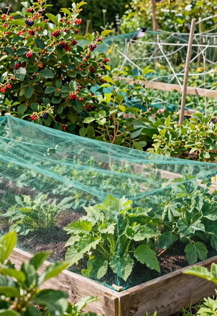 11 Clever Raised Garden Bed Fence Ideas to Keep Pests Out 7. Garden Netting 0