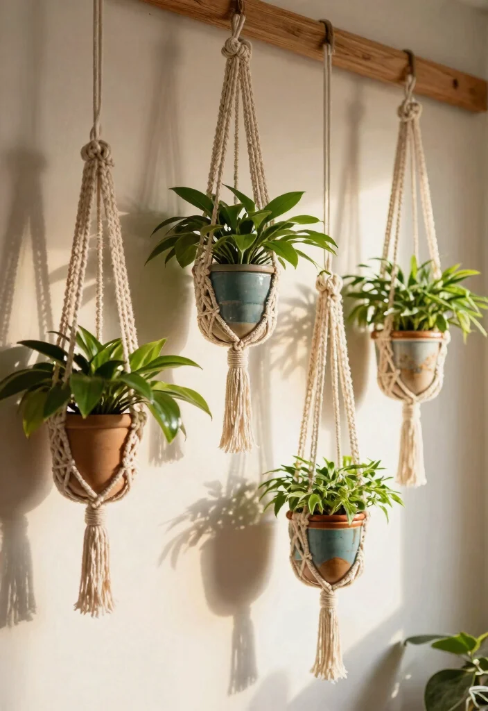 11 Dreamy Hanging Plant Shelf Ideas Boho Chic 1. Macram Magic 0