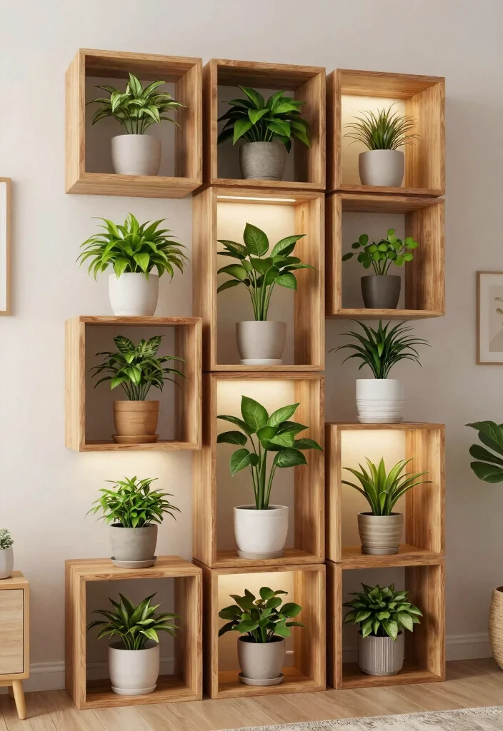 11 Easy Plant Shelf Ideas DIY Projects You Can Build Today 11. Modular Plant Shelf 0