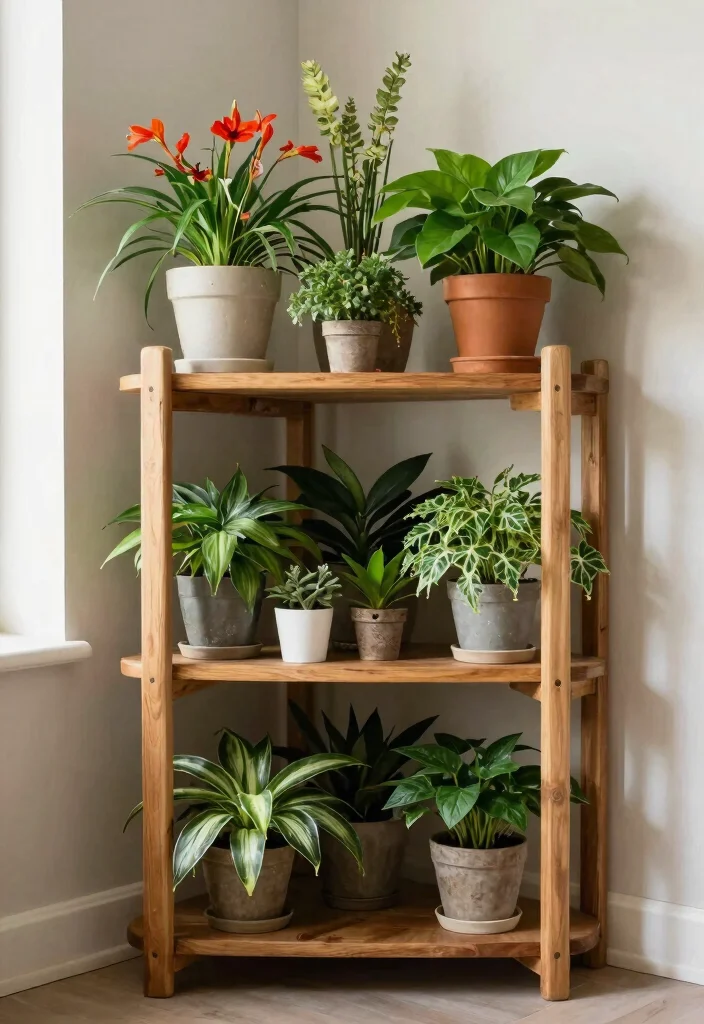 11 Easy Plant Shelf Ideas DIY Projects You Can Build Today 9. Corner Plant Shelf 0