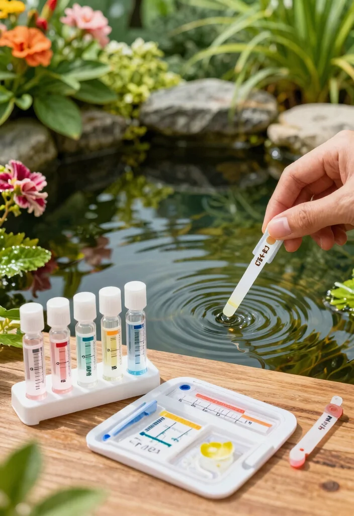 11 Essential Tips for Garden Pond Care Keep Water Clear 1. Regular Water Testing 0
