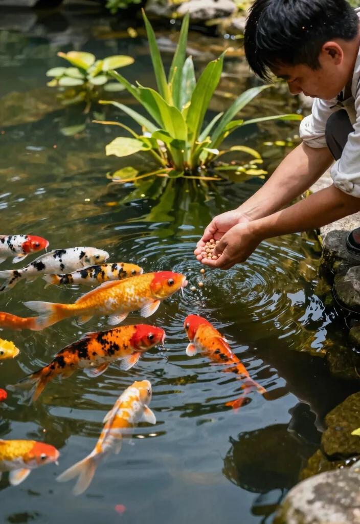 11 Essential Tips for Garden Pond Care Keep Water Clear 6. Feed Your Fish Wisely 0