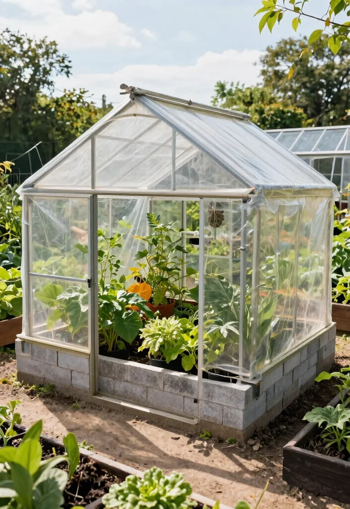 11 Genius Cinder Block Raised Garden Bed Ideas Cheap and Durable 10. Cinder Block Greenhouse Frame 0