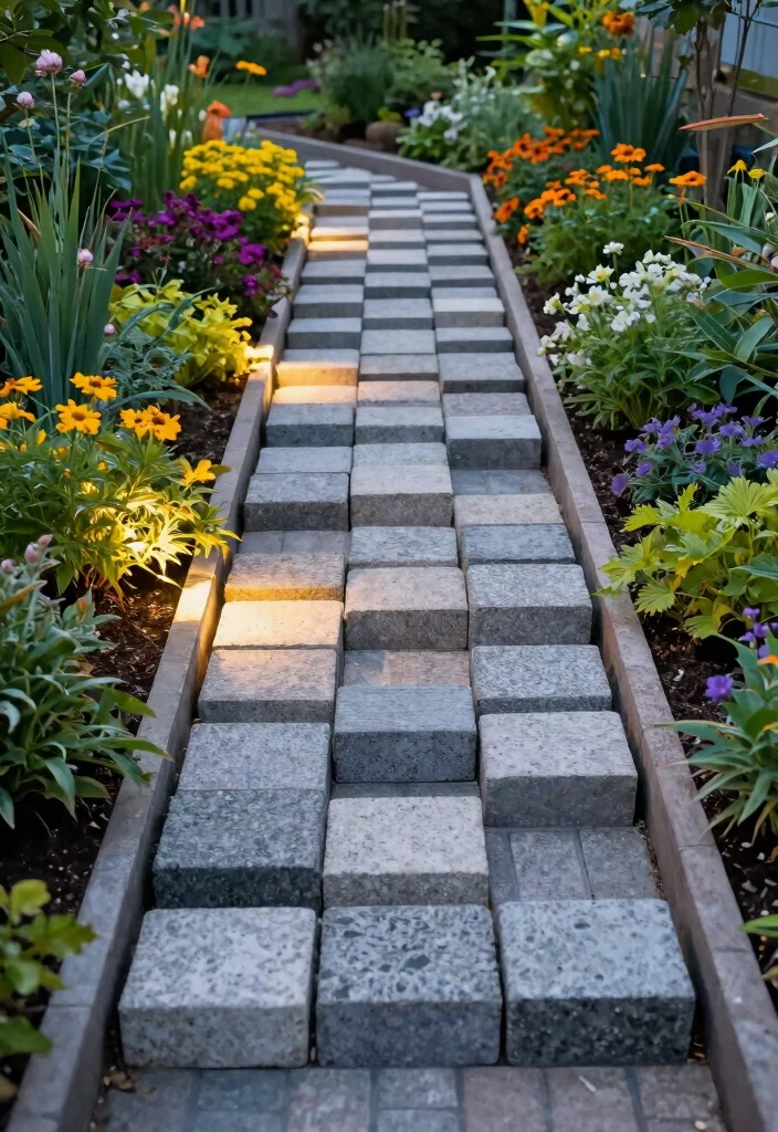 11 Genius Cinder Block Raised Garden Bed Ideas Cheap and Durable 7. A DIY Cinder Block Pathway 0