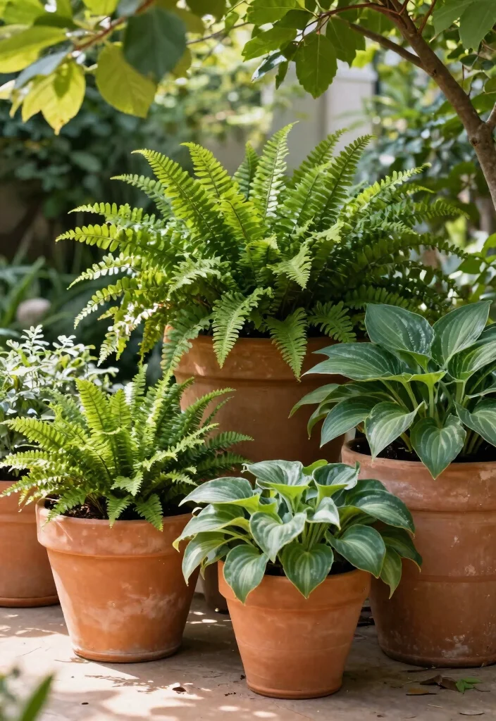 11 Lush Large Planter Ideas for Outdoor Shade Lovers 1. Oversized Terracotta Planters 0