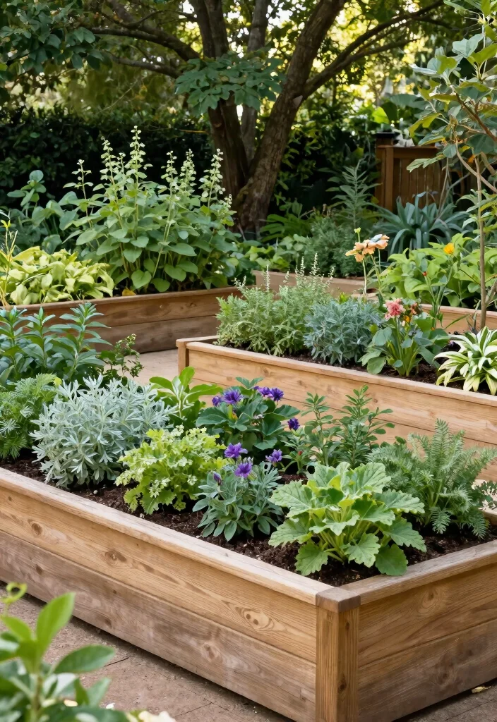 11 Lush Large Planter Ideas for Outdoor Shade Lovers 10. Functional Raised Planter Beds 0