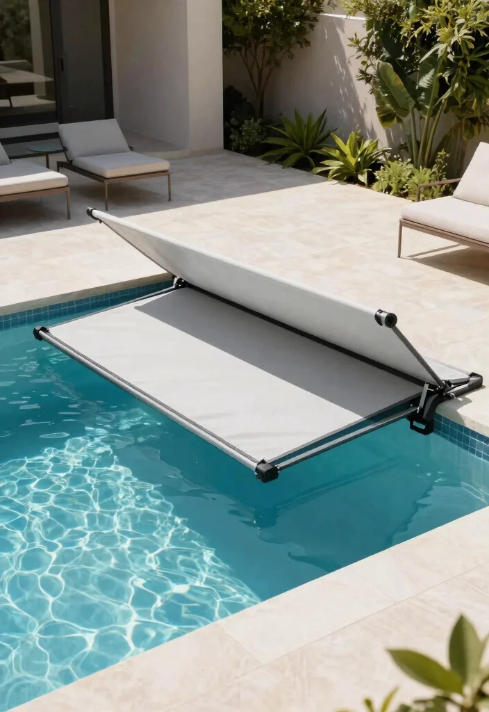 11 Most Stylish Pool Cover Options for Luxury Backyards 6. Retractable Pool Covers Versatility at Its Best 0