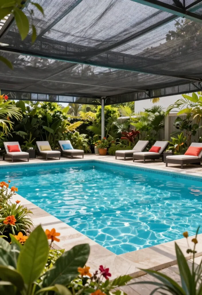 11 Practical Blow Up Pool Cover Ideas Keep Bugs Out 3. Mesh Covers for Airflow and Bug Prevention 0