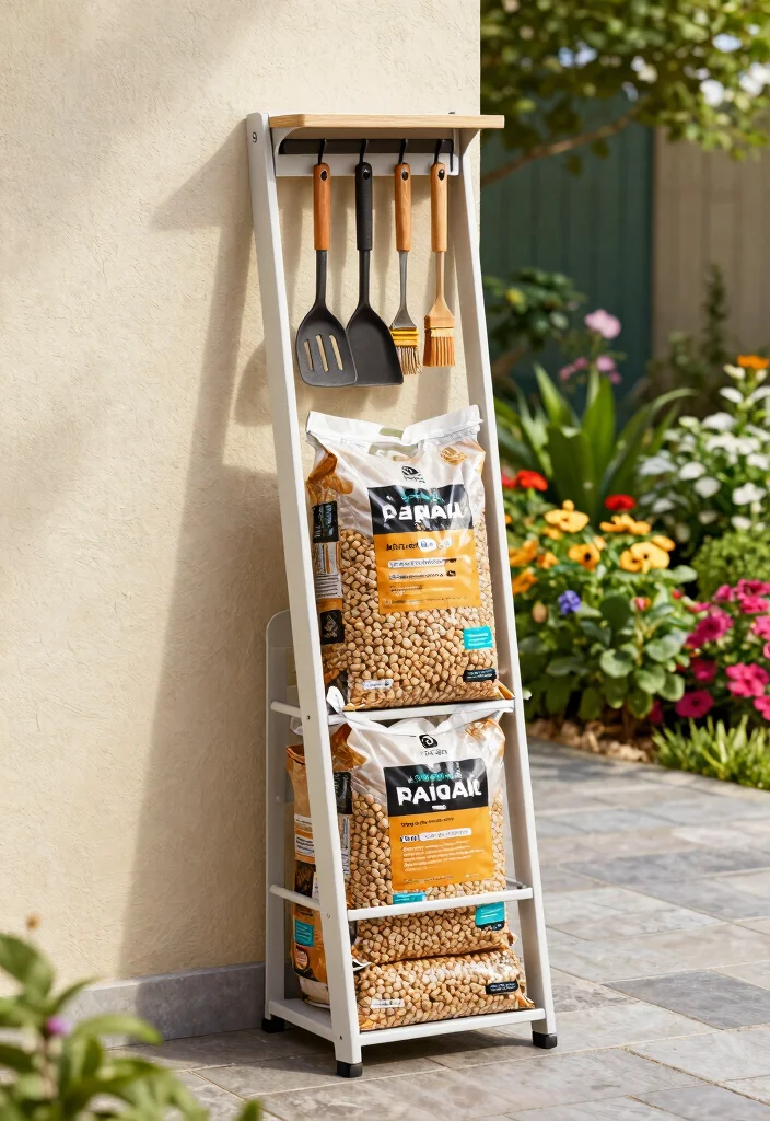 11 Smart Grill Pellet Storage Ideas to Keep Wood Dry 2. Vertical Pellet Organizer 0