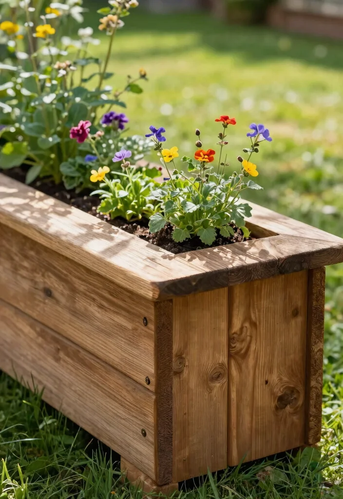 13 Beautiful Raised Garden Bed Edging Ideas for a Clean Look 1. Rustic Wood Edging 0