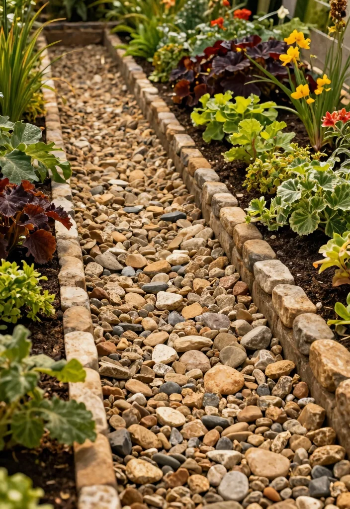 13 Beautiful Raised Garden Bed Edging Ideas for a Clean Look 10. Crushed Stone Edging 0
