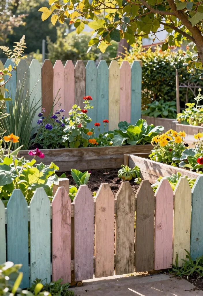 13 Beautiful Raised Garden Bed Edging Ideas for a Clean Look 11. Fence Panel Borders 0