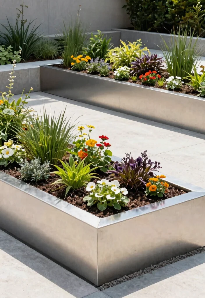 13 Beautiful Raised Garden Bed Edging Ideas for a Clean Look 3. Metal Edging 0