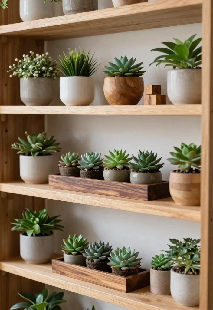 13 Expert Plant Shelf Styling Ideas Designer Looks 10. Use Natural Wood Accents 0