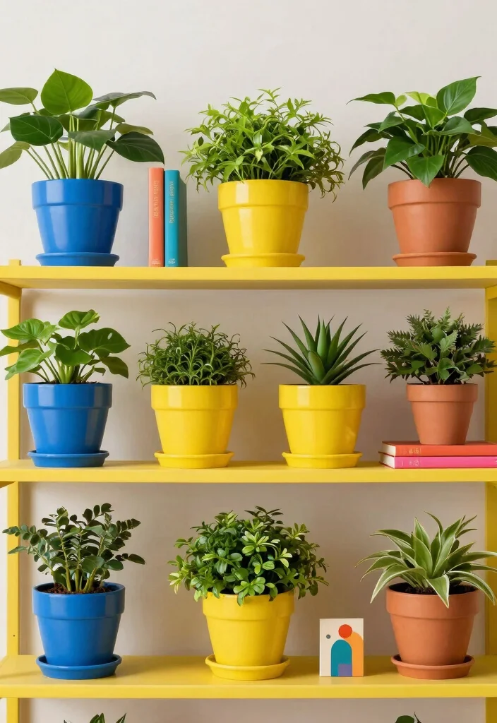 13 Expert Plant Shelf Styling Ideas Designer Looks 6. Focus on Color Coordination 0