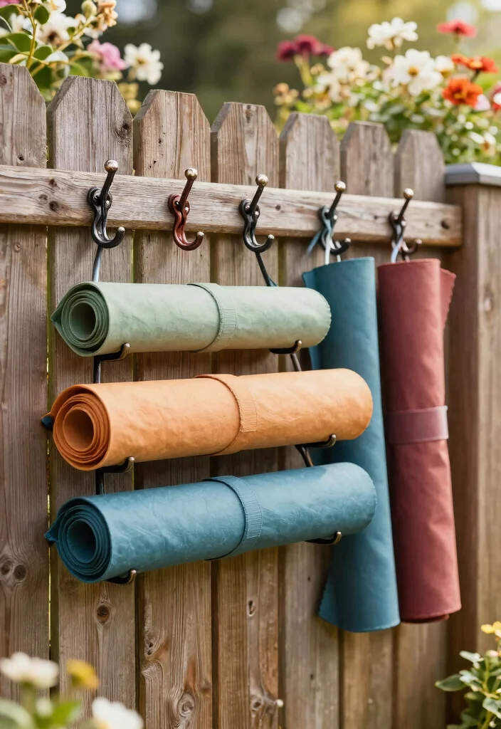 13 Genius Pool Cover Storage Ideas When Not in Use 1. Elegant Wall Hooks 0