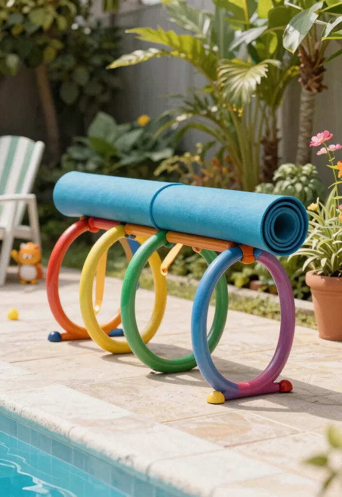 13 Genius Pool Cover Storage Ideas When Not in Use 12. Stylish Bike Racks 0