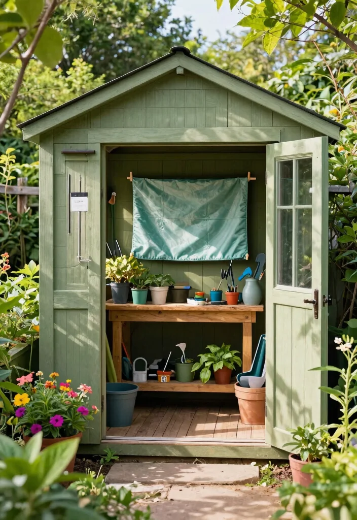 13 Genius Pool Cover Storage Ideas When Not in Use 3. Garden Shed Solutions 0