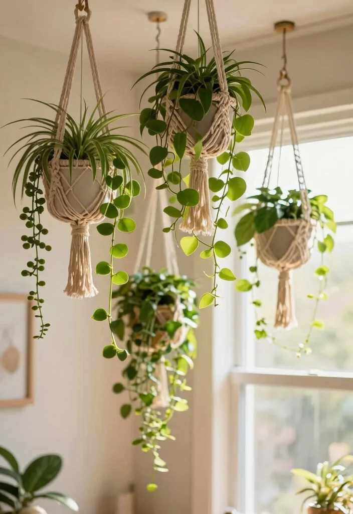13 Lush Bathroom Plant Shelf Ideas Humidity Loving 2. Hanging Greenery 0