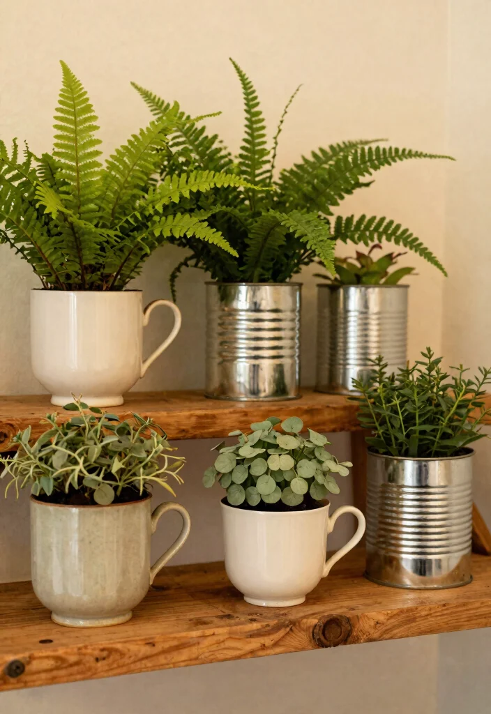 13 Lush Bathroom Plant Shelf Ideas Humidity Loving 8. Vintage Plant Display 0