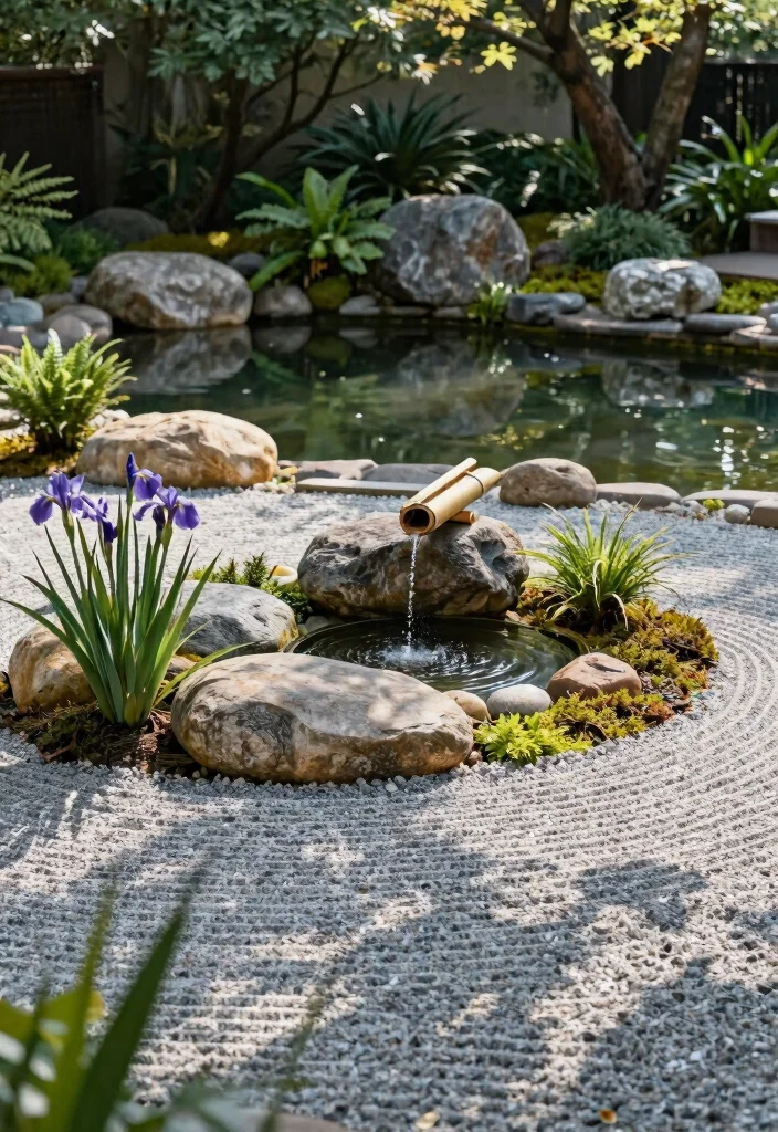 13 Lush Flower Garden with Pond Ideas Spring Blooms 11. Zen Garden Elements 0