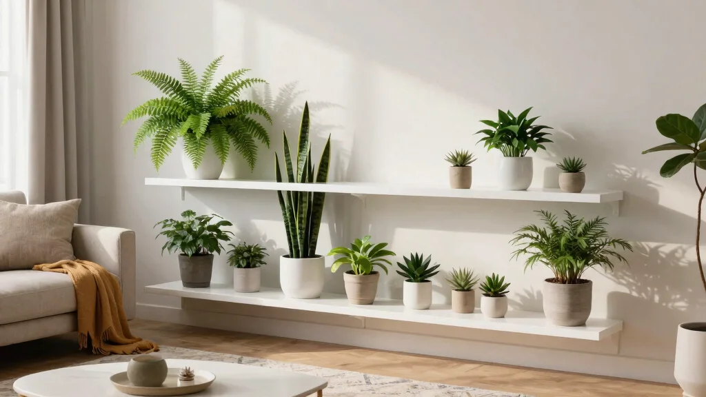 13 Modern Plant Shelf Ideas for Living Room Decor