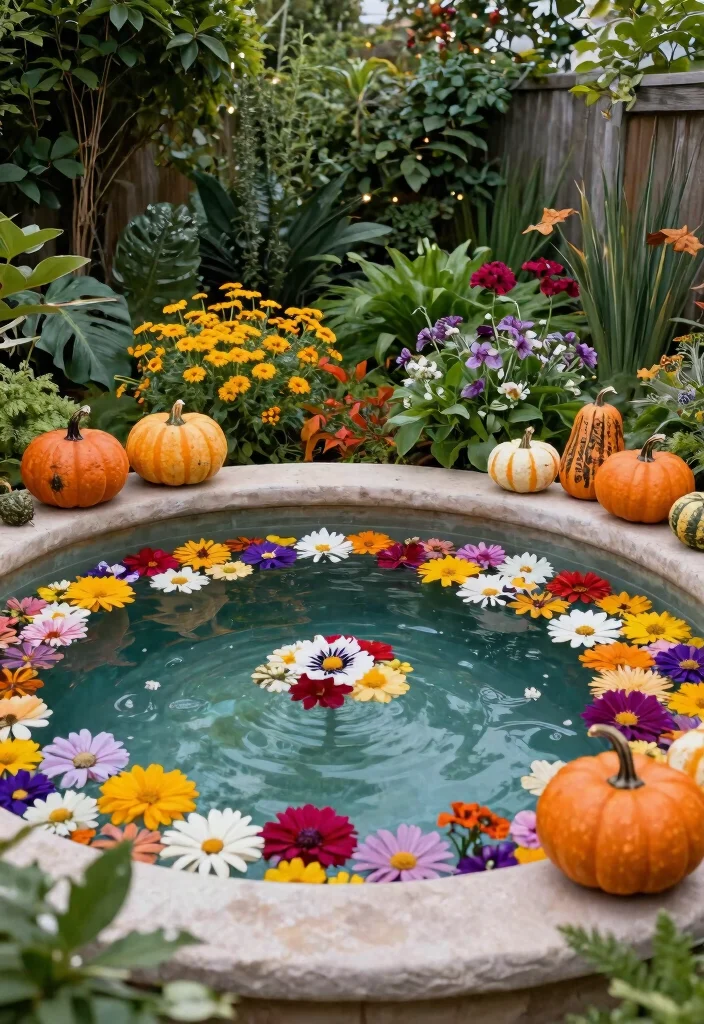 13 Rustic Stock Tank Pond Ideas Water Garden Projects 12. Seasonal Decorations 0