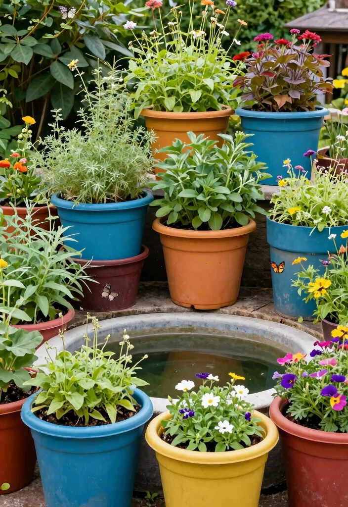 13 Rustic Stock Tank Pond Ideas Water Garden Projects 3. Container Garden Charm 0