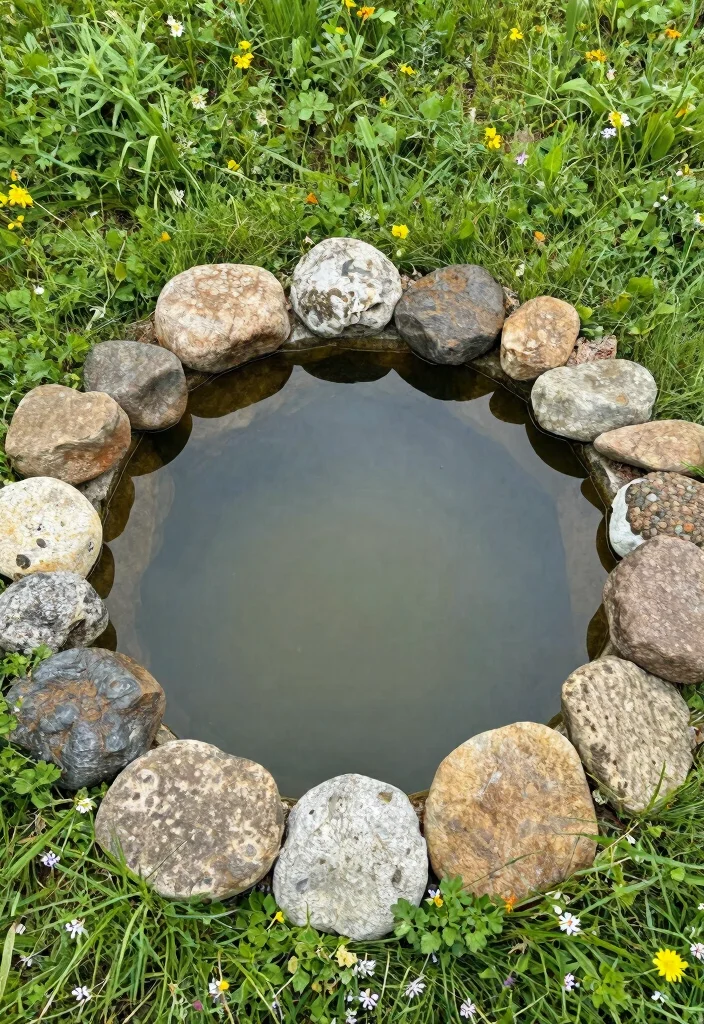 13 Rustic Stock Tank Pond Ideas Water Garden Projects 6. Natural Stone Borders 0
