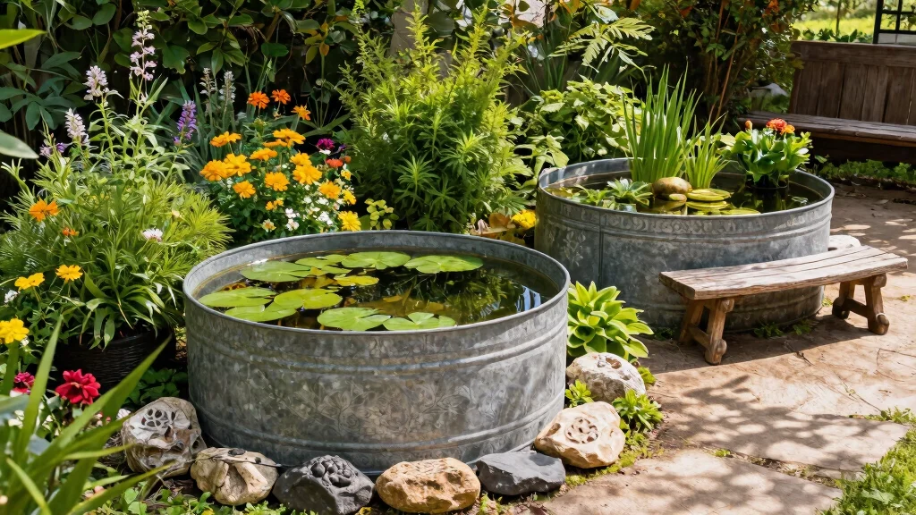13 Rustic Stock Tank Pond Ideas Water Garden Projects